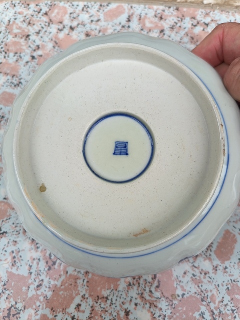 古玩陶瓷青花加彩描金盤(pán)真品鑒賞圖