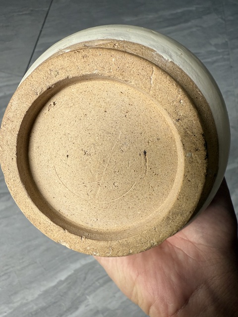 古玩陶瓷白釉雙耳瓶真品鑒賞圖