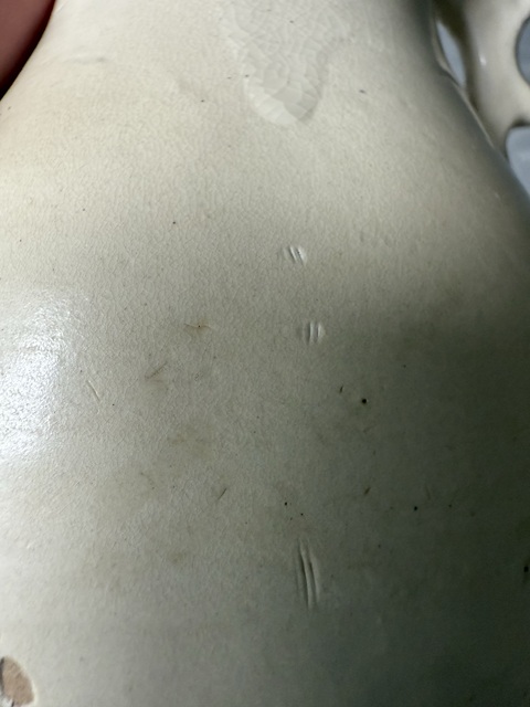 古玩陶瓷白釉雙耳瓶真品鑒賞圖