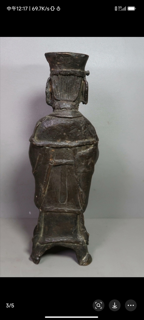 古玩銅器天官真品鑒賞圖