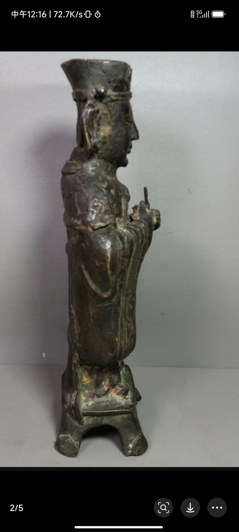 古玩銅器天官真品鑒賞圖