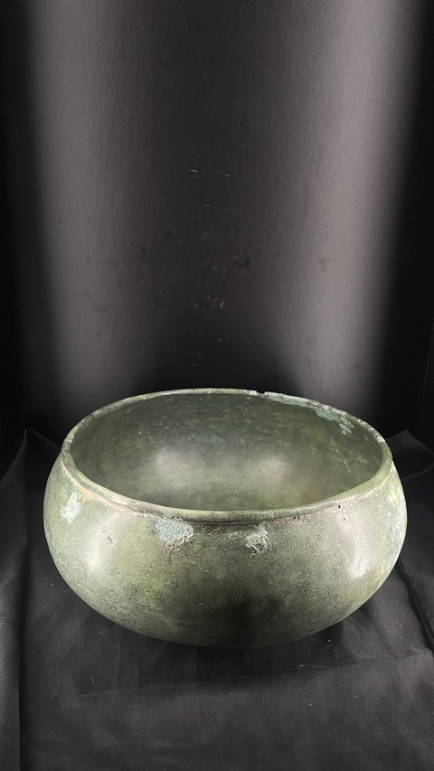 古玩銅器銅缽真品鑒賞圖
