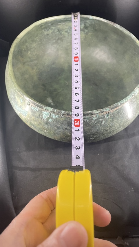 古玩銅器銅缽真品鑒賞圖