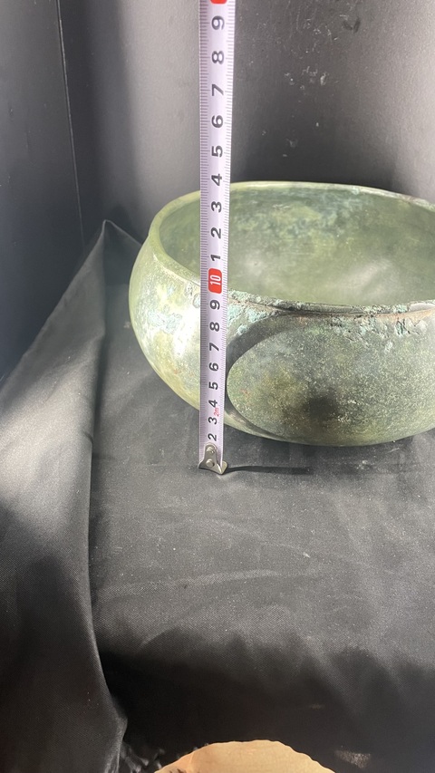 古玩銅器銅缽真品鑒賞圖