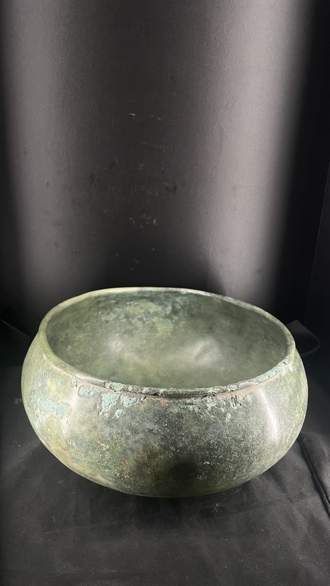 古玩銅器銅缽真品鑒賞圖