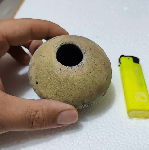 古玩陶瓷宣州窯青釉水盂真品鑒賞圖