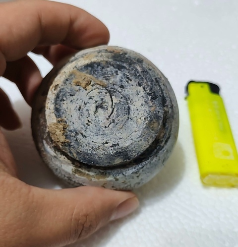 古玩陶瓷宣州窯青釉水盂真品鑒賞圖