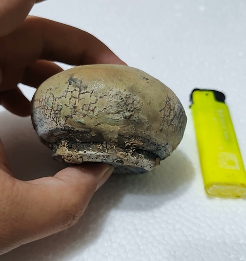 古玩陶瓷宣州窯青釉水盂真品鑒賞圖