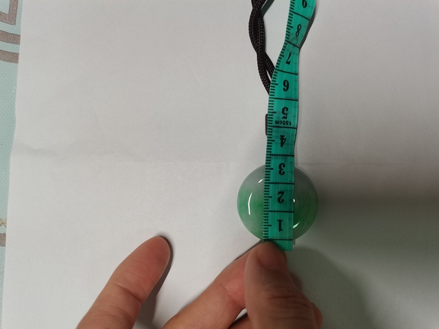 古玩玉器天然翡翠平安扣真品鑒賞圖