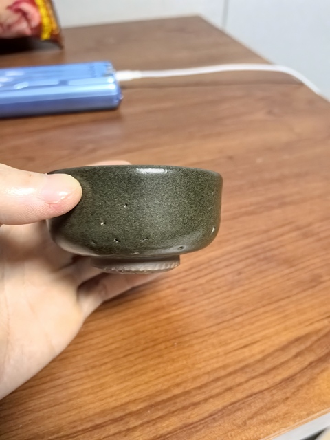 古玩陶瓷磁州窯茶葉末釉羅漢碗真品鑒賞圖