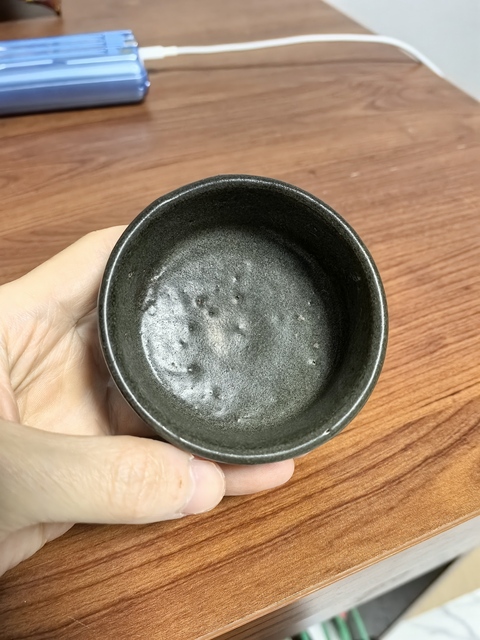 古玩陶瓷磁州窯茶葉末釉羅漢碗真品鑒賞圖