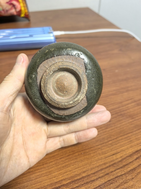 古玩陶瓷磁州窯茶葉末釉羅漢碗真品鑒賞圖