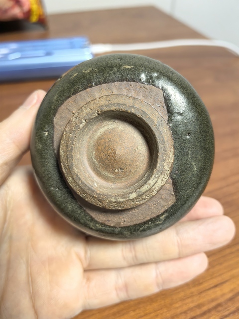 古玩陶瓷磁州窯茶葉末釉羅漢碗真品鑒賞圖