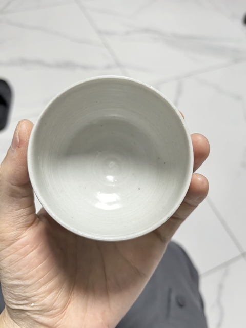 古玩陶瓷青白釉高足杯真品鑒賞圖