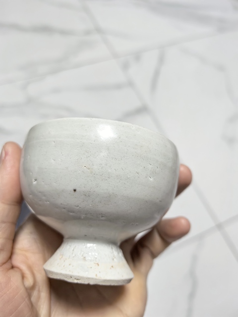古玩陶瓷青白釉高足杯真品鑒賞圖
