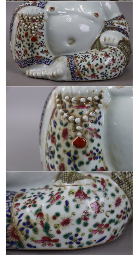 古玩陶瓷彌勒佛塑像真品鑒賞圖