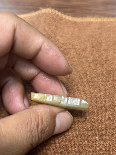 古玩玉器玉兔型件真品鑒賞圖