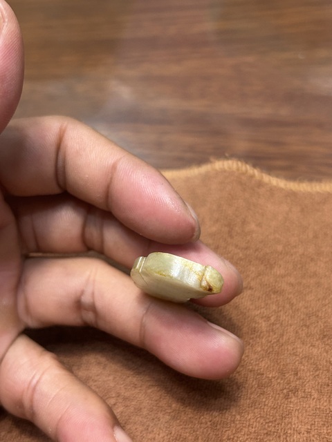 古玩玉器玉兔型件真品鑒賞圖
