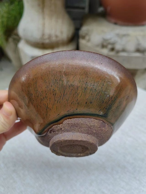 古玩陶瓷南宋時期建窯建盞真品鑒賞圖