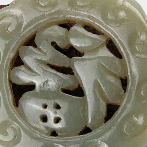 古玩玉器和田玉雕“福字佩”真品鑒賞圖