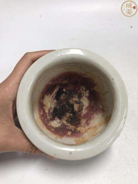古玩陶瓷清中期·白釉刻花卉紋香爐拍賣，當前價格2900元