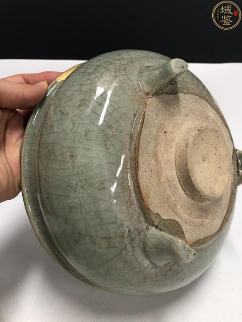 古玩陶瓷明晚期·青釉雙耳爐拍賣,當前價格2600元