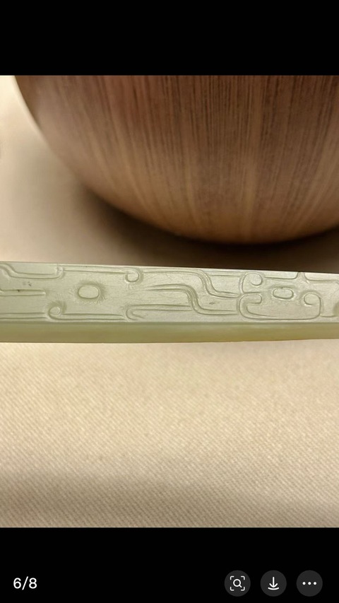 古玩玉器和田玉雕“柄形器”真品鑒賞圖