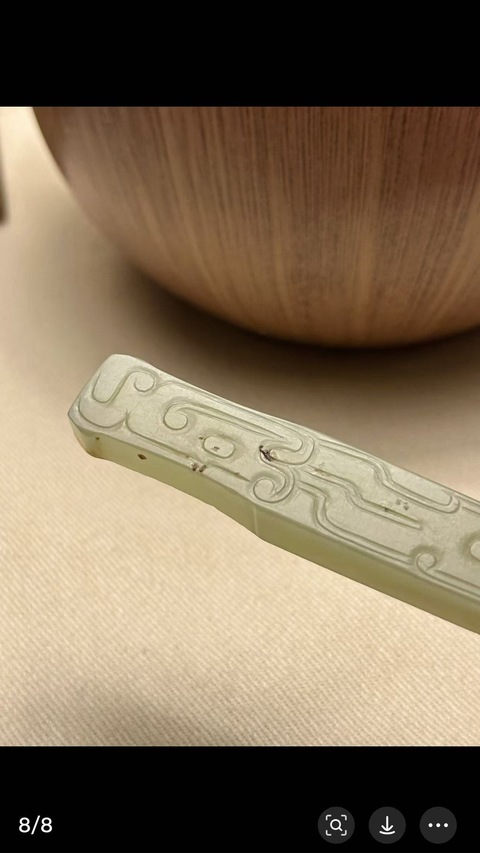 古玩玉器和田玉雕“柄形器”真品鑒賞圖