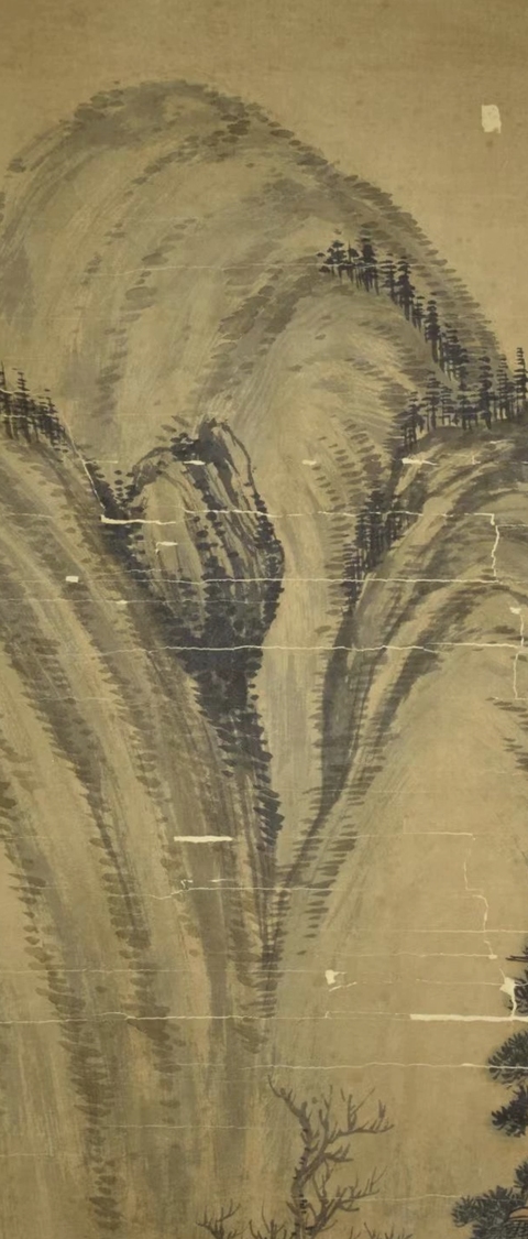 古玩字畫金廷標(biāo)款山水人物真品鑒賞圖