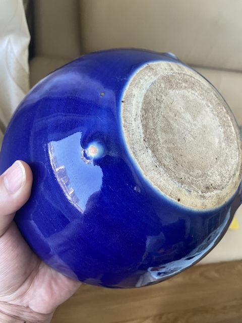 古玩陶瓷霽藍釉香爐真品鑒賞圖