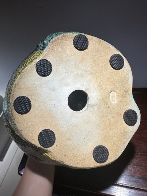 古玩陶瓷粉彩彌勒笑佛真品鑒賞圖