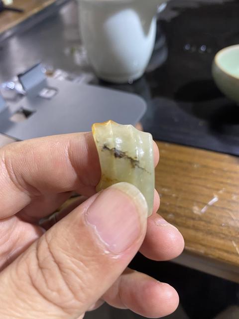 古玩玉器玉瓦型佩真品鑒賞圖