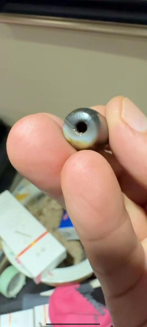 古玩玉器纏絲瑪瑙珠真品鑒賞圖