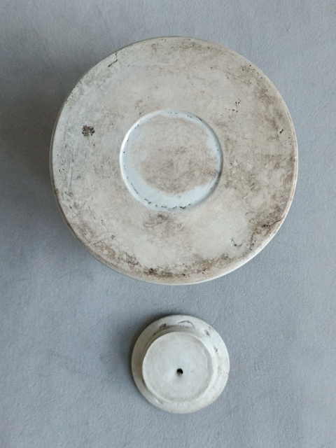 古玩陶瓷粉彩柳樹花鳥紋提梁壺真品鑒賞圖