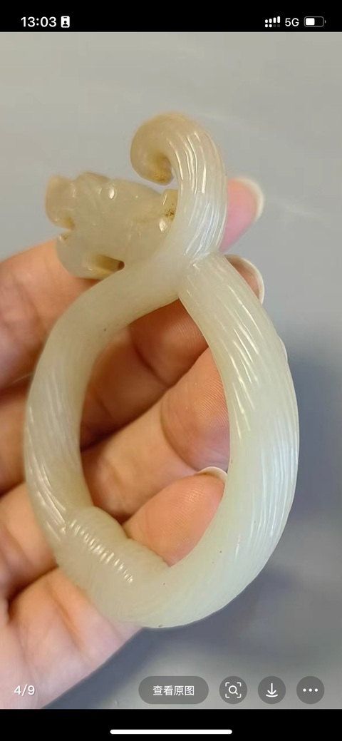 古玩玉器仿古玉龍真品鑒賞圖