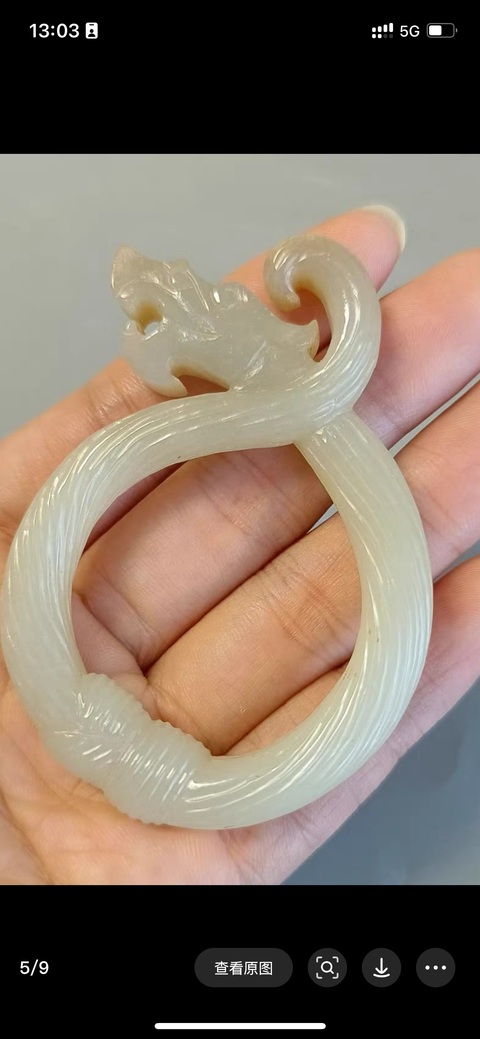 古玩玉器仿古玉龍真品鑒賞圖