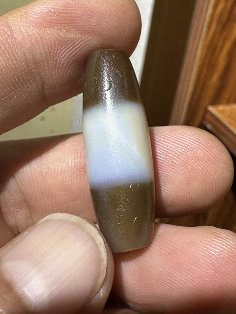 古玩玉器鑲蝕黑白珠真品鑒賞圖
