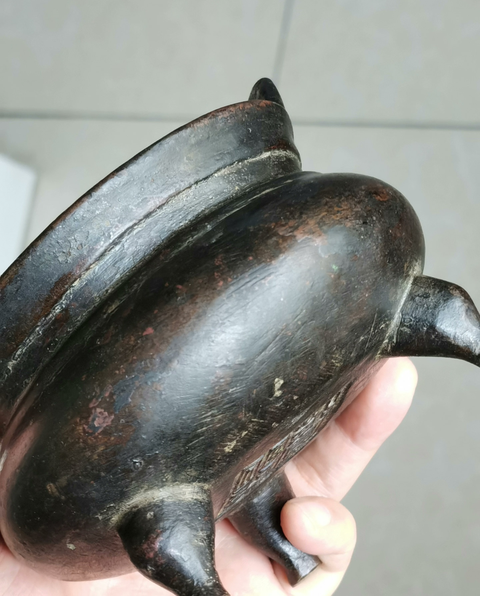 古玩銅器爐子真品鑒賞圖