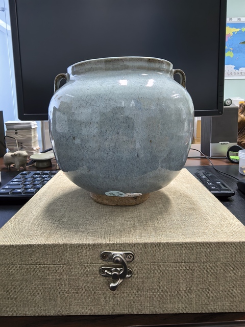 古玩陶瓷鈞窯雙系罐真品鑒賞圖