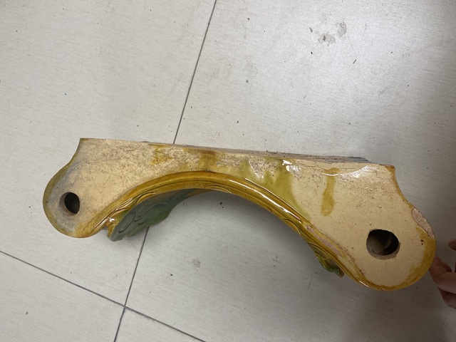 古玩陶瓷三彩瓷枕真品鑒賞圖