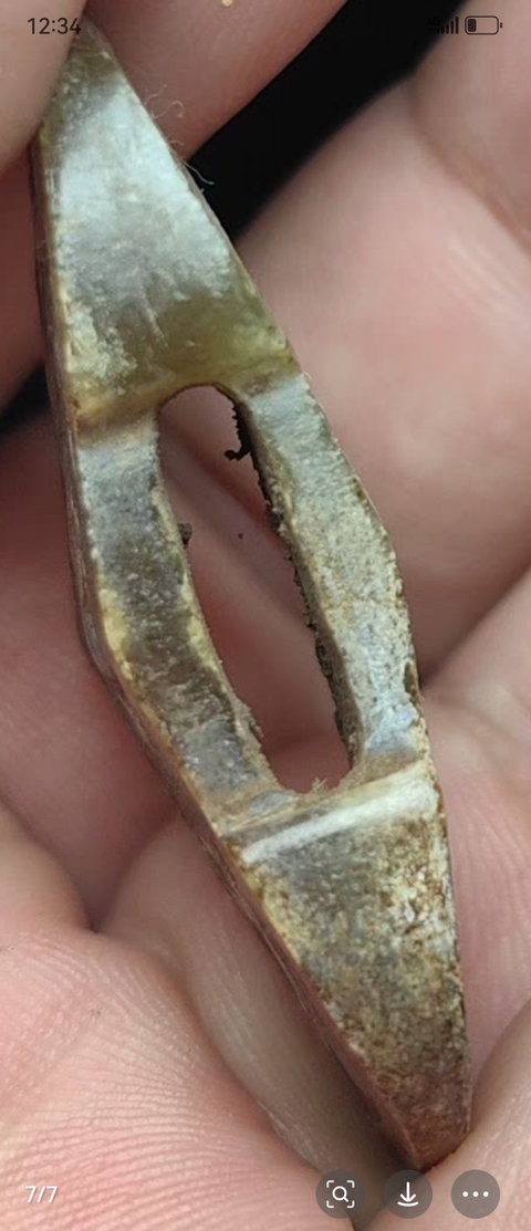 古玩玉器仿古做舊玉劍格真品鑒賞圖