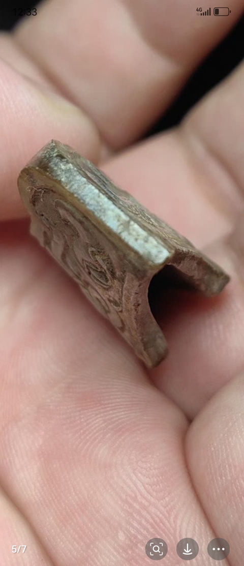 古玩玉器仿古做舊玉劍格真品鑒賞圖