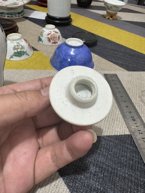 古玩陶瓷青花市井人物雞腿瓶真品鑒賞圖