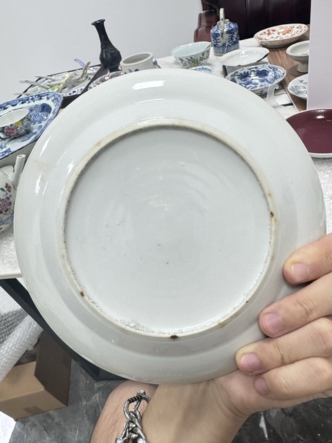 古玩陶瓷咸豐廣彩盤真品鑒賞圖