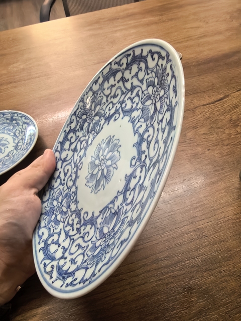 古玩陶瓷青花盤真品鑒賞圖