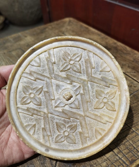古玩玉器滑石鏡真品鑒賞圖