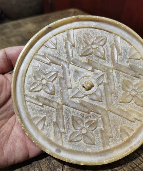 古玩玉器滑石鏡真品鑒賞圖