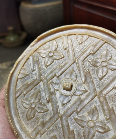 古玩玉器滑石鏡真品鑒賞圖