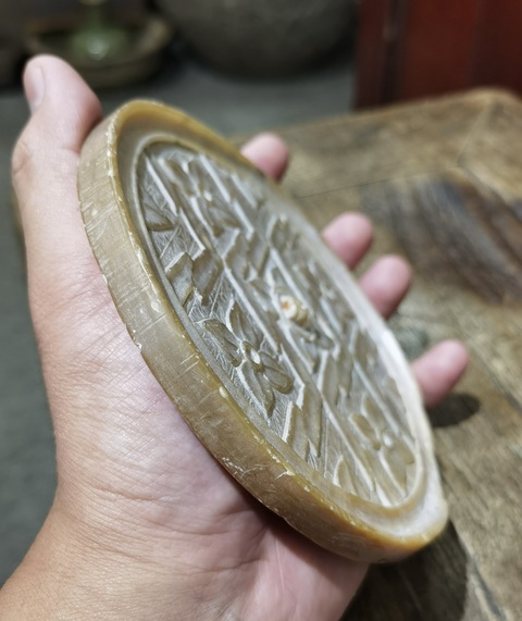古玩玉器滑石鏡真品鑒賞圖