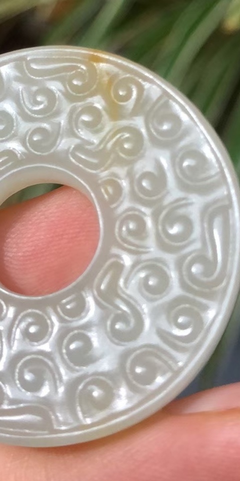 古玩玉器和田玉璧真品鑒賞圖